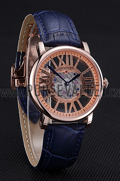 Cartier Rotonde Skeleton Flying Tourbillon Blue 621965