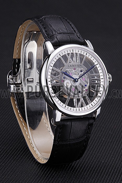Cartier Rotonde Skeleton Flying Tourbillon Black 621972