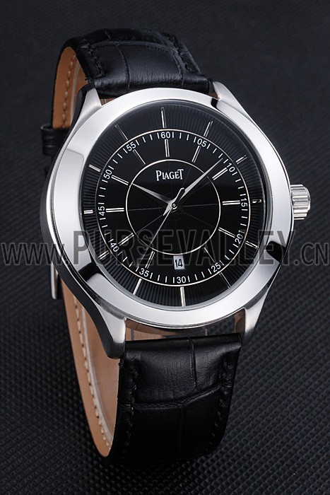 Piaget Gouverneur Stainless Steel Black Dial 621983