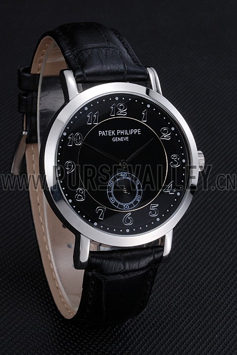 Patek Philippe Calatrava Stainless Steel Black Dial 621987