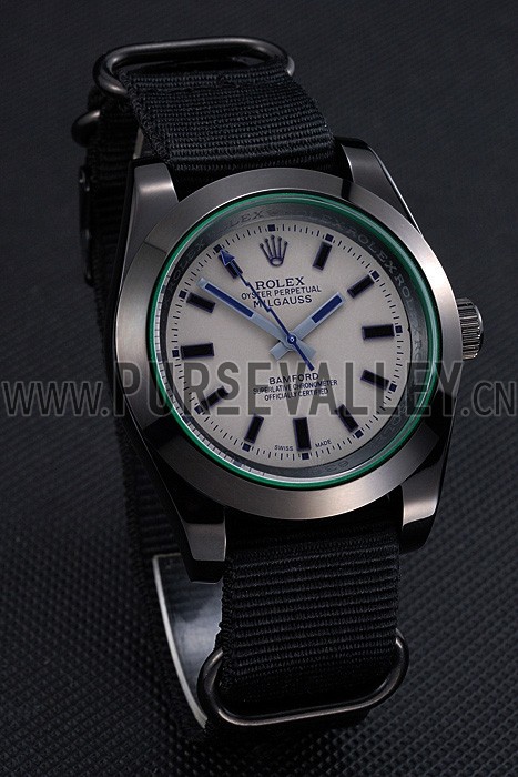 Rolex Milgauss Bamford Black Nylon Strap 622000