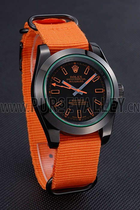 Rolex Milgauss Bamford Orange Nylon Strap 622003