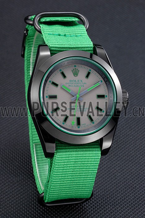 Rolex Milgauss Bamford Green Nylon Strap 622004