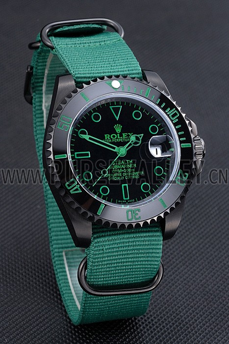Rolex Stealth Submariner Green Nylon Strap 622009