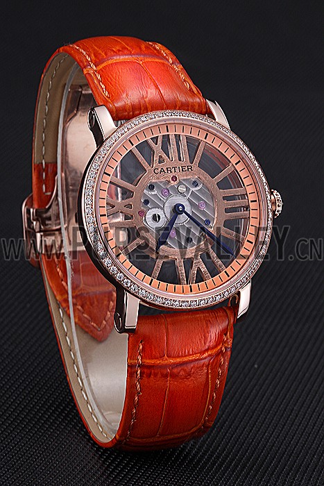 Cartier Rotonde Skeleton Flying Tourbillon Orange 621959