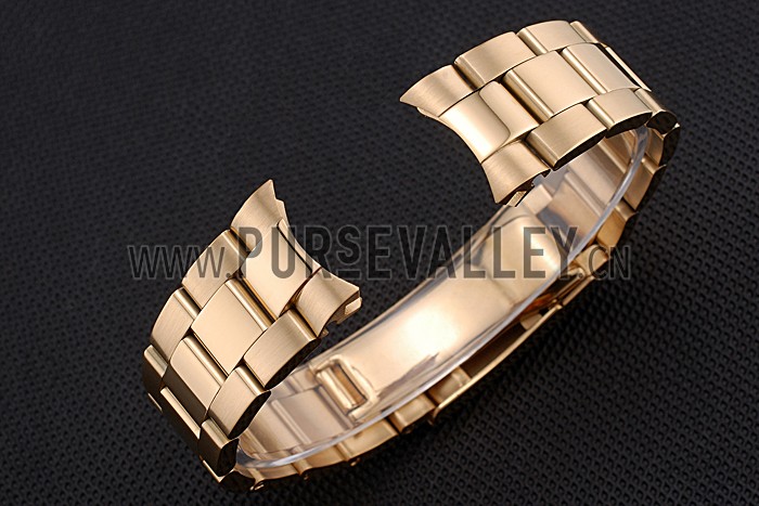Rolex Polished and Brushed Gold Bracelet 622495