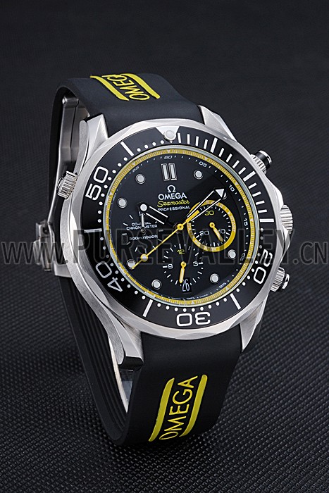 Omega Seamaster Planet Ocean Black Rubber Bracelet 622048