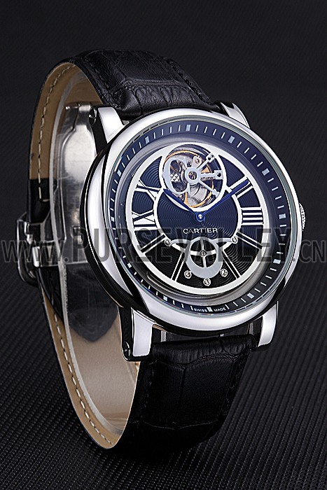 Cartier Rotonde Flying Tourbillon Black Dial 621946