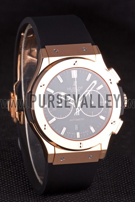 Swiss Hublot Classic Fusion Black Dial Rose Gold shb08 621401