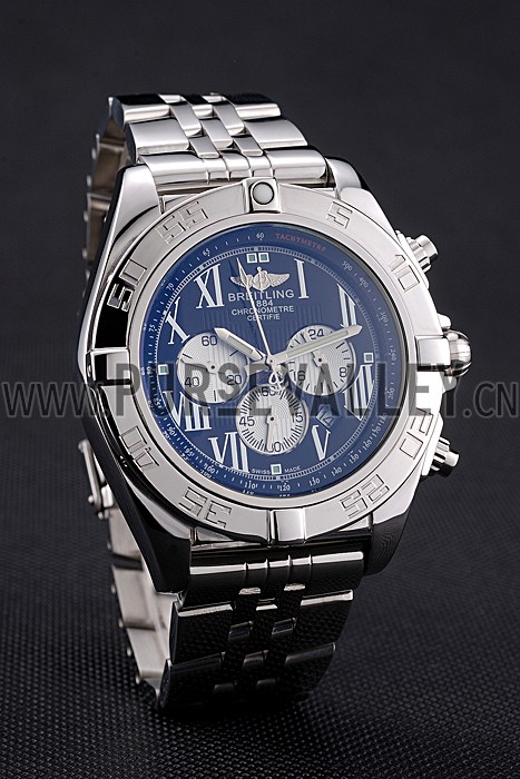 Breitling Chronomat Certifie Black Dial Stainless Steel Bracelet 622426