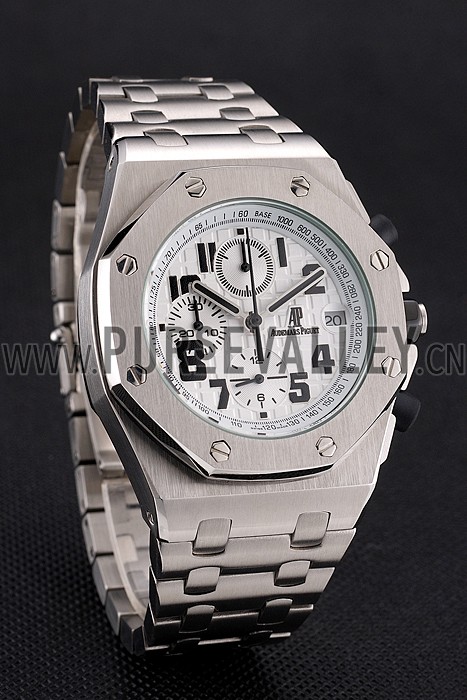 Audemars Piguet Royal Oak Offshore White Dial Stainless Steel Case And Bracelet