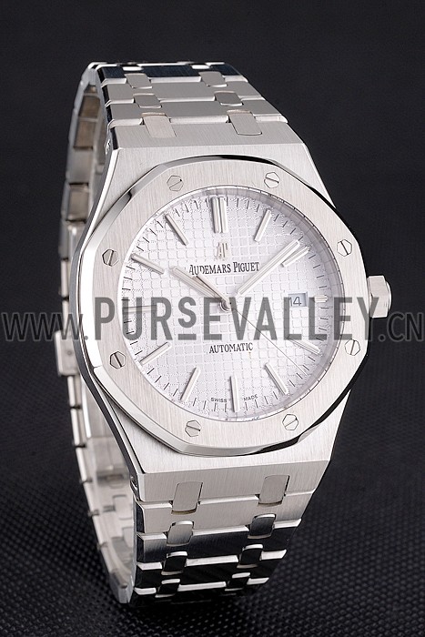 Swiss Audemars Piguet Royal Oak White Dial Stainless Steel Case And Bracelet