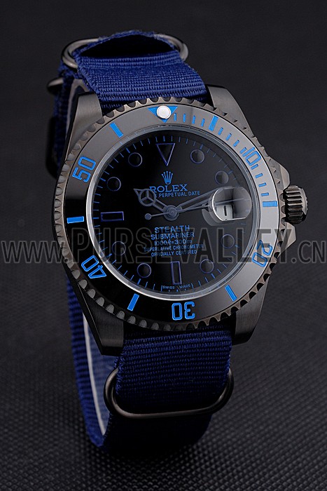 Rolex Stealth Submariner Blue Nylon Strap 622008