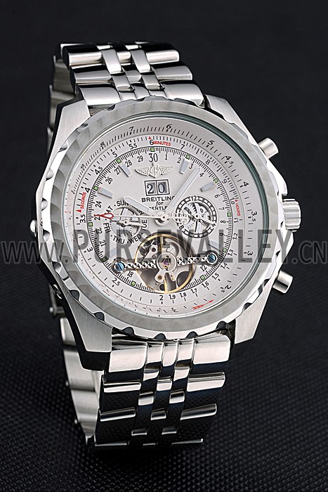 Breitling Bentley Mulliner Tourbillon White Dial Stainless Steel Case And Bracelet 622732