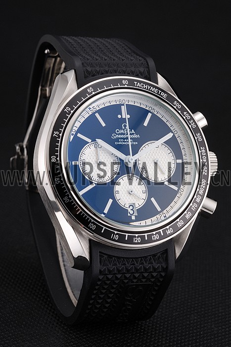 Omega Speedmaster Black Rubber Strap Black Dial 622041