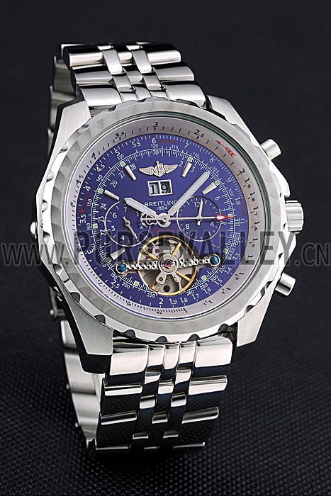 Breitling Bentley Mulliner Tourbillon Blue Dial Stainless Steel Case And Bracelet 622735