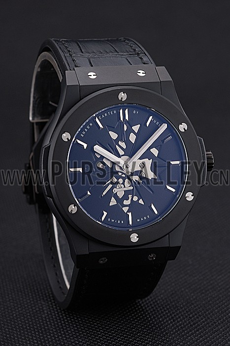 Hublot Classic Fusion Shawn Carter Black Steel Case Black Leather Strap 622817