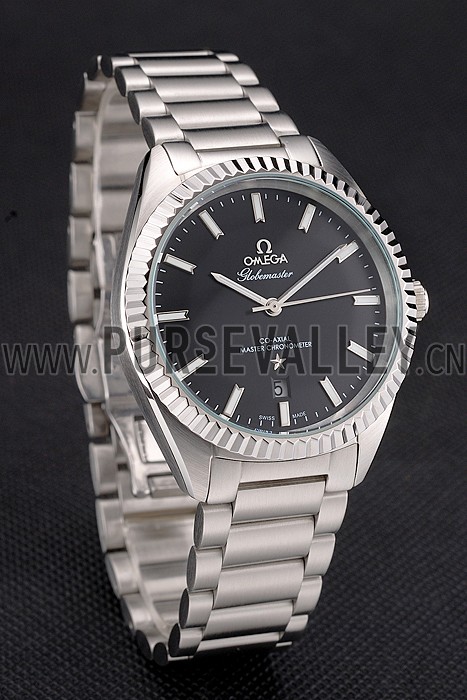 Omega Globemaster Black Dial Stainless Steel Case And Bracelet