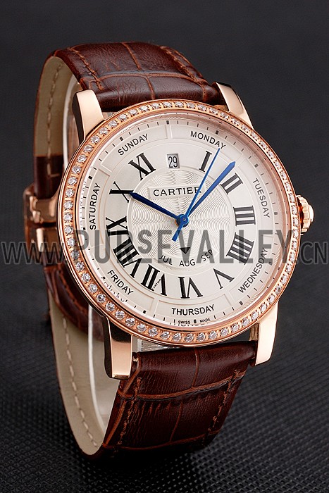 Swiss Cartier Ballon Bleu GMT Silver Dial Stainless Steel Case Two Tone Rose Gold Steel Bracelet