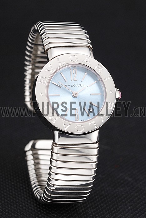 Bvlgari Bvlgari Light Blue Dial Stainless Steel Case And Tubogas Bracelet