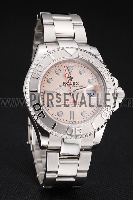 Swiss Rolex Yacht-Master Champagne Dial Stainless Steel Case And Bracelet