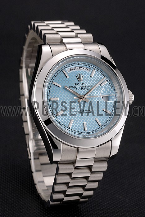 Rolex Day Date 40 Ice Blue Dial Stainless Steel Case And Bracelet
