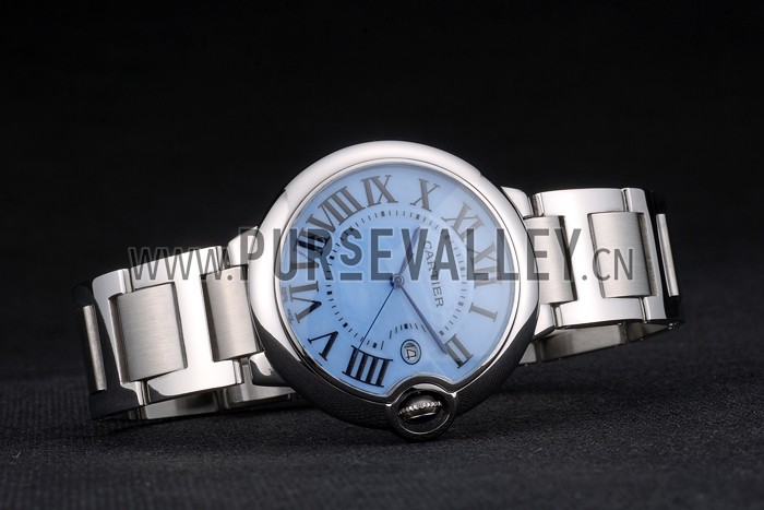 Cartier Ballon Bleu 42mm Blue Dial Stainless Steel Case And Bracelet