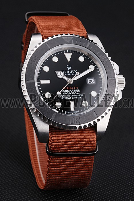 Rolex Submariner STEALTH MK III Brown Fabric Band rl425 621387