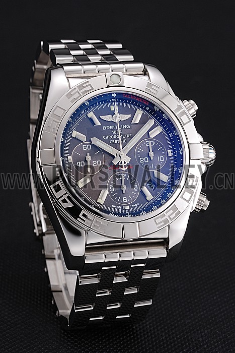 Swiss Breitling Certifie Stainless Steel Bezel Grey Dial 80287