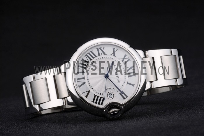 Cartier Ballon Bleu 42mm White Dial Stainless Steel Case And Bracelet