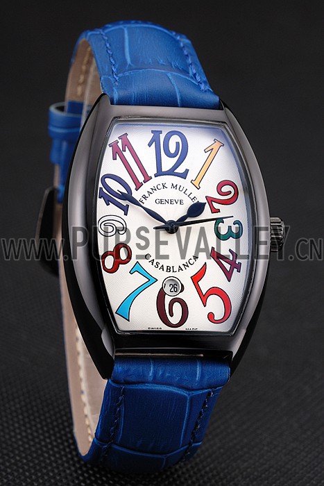 Franck Muller Casablanca Blue Croco Leather Band 621643