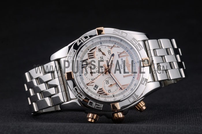 Swiss Breitling Certifie Stainless Steel Bezel White Dial 80289