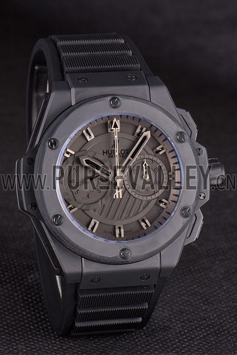 Swiss Hublot King Power Black Dial with Rubber Band shb10 621403