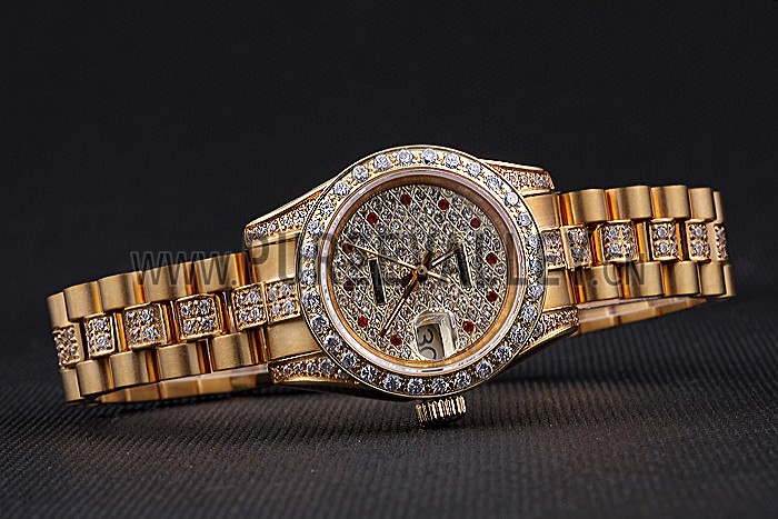 Swiss Rolex DateJust Diamond Dial Gold 622023