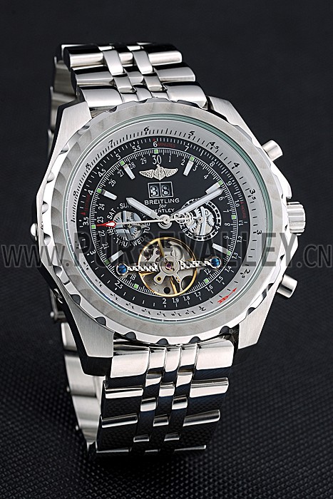 Breitling Bentley Mulliner Tourbillon Black Dial Stainless Steel Case And Bracelet 622731