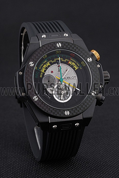 Hublot Big Bang Unico Bi-Retrograde Chrono King Black Steel Case Black Rubber Strap 622771