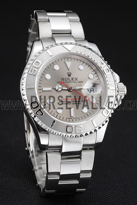 Swiss Rolex Yacht-Master Gray Dial Stainless Steel Case And Bracelet