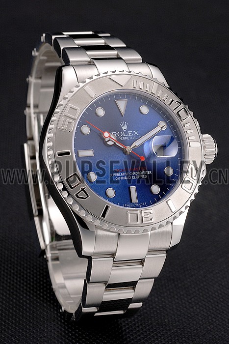Rolex Yacht-Master Blue Dial Stainless Steel Case And Bracelet