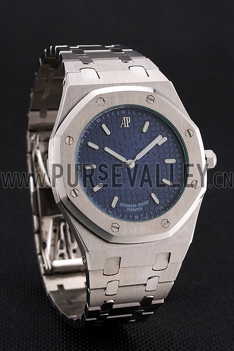 Audemars Piguet Royal Oak Fondation Blue Dial Stainless Steel Case And Bracelet