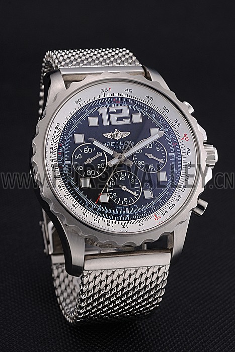 Swiss Breitling Professional Chronospace Black Dial Stainless Steel Case And Bracelet 622874
