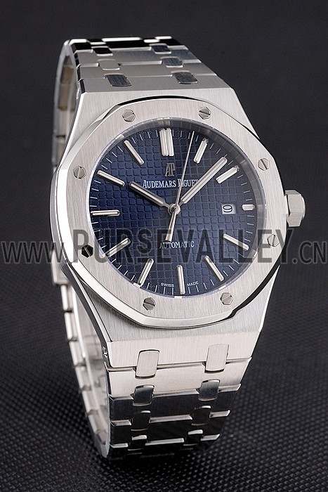 Swiss Audemars Piguet Royal Oak Blue Dial Stainless Steel Case And Bracelet