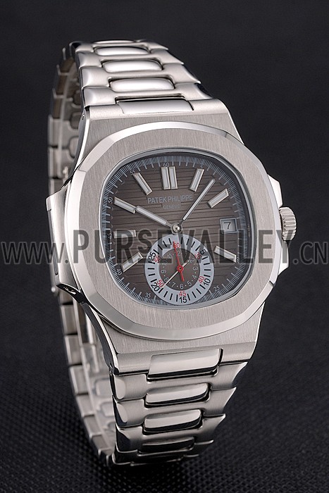 Patek Philippe Nautilus Gray Dial Stainless Steel Case And Bracelet