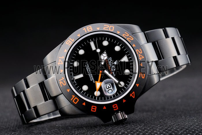 Rolex Swiss Explorer Black Ceramic Bezel Black Dial Tachymeter 98240