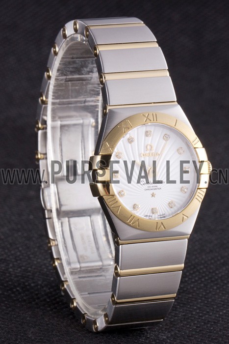 Omega Constellation Gold Bezel Two Tone Band som95 621475