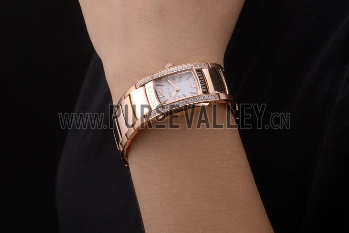 Bvlgari Assioma D 20mm White Dial Rose Gold Case And Bracelet