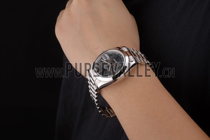 Rolex DateJust Grey Dial Stainless Steel Strap 41982