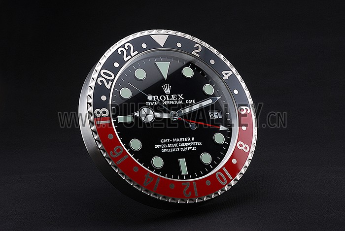 Rolex GMT Master II Wall Clock Black-Red 622478