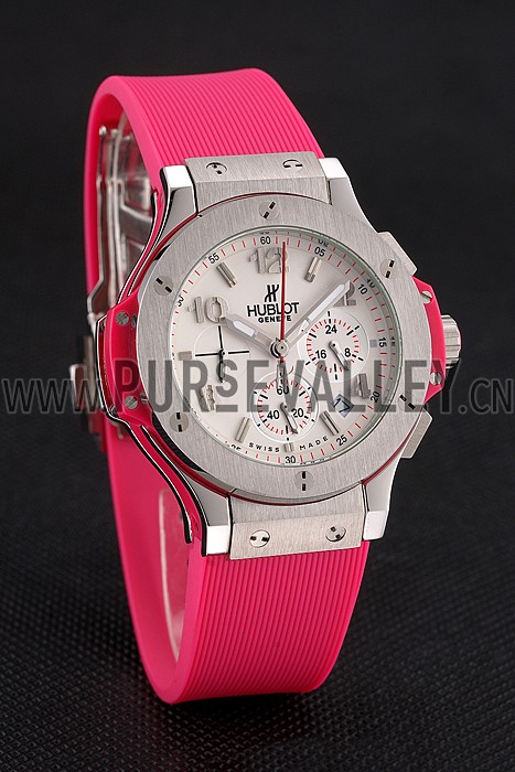 Hublot Big Bang Pink Strap White Dial Watch