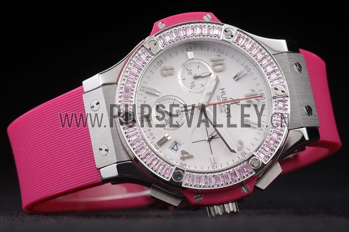 Hublot Big Bang Tutti Frutti Pink Strap White Dial