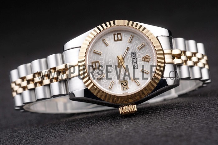 Rolex Datejust Two Tone Stainless Steel Yellow Gold Plated 98079
